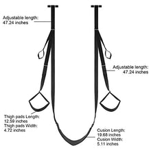 Load image into Gallery viewer, Over The Door Sex Swing Erotic Toys with Leg Support, Sponge Pads, Adjustable Straps Indoor Sex Furniture Sex Flyer Set for Adults Couples Flirting Plaything Sweater Romantic Belt Fetish Fantasy
