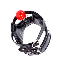 Load image into Gallery viewer, MFMYEE Bondage Harness with Fetish BDSM Silicone Ball Gag Professional Bondage Leather Collar Padded Collar Neck Corset
