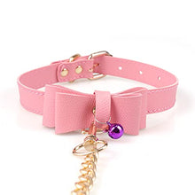 Load image into Gallery viewer, My Bondage Store Leash and Collar BDSM Pink Bow Restraints Cuffs Set Sex Toy, One size fits all, 1.0 Count
