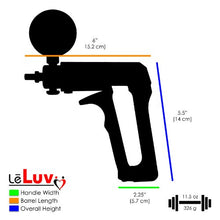 Load image into Gallery viewer, LeLuv Maxi Red Handle and Gauge Buddy Penis Pump 20 inch x 2.25 inch Double-Ended Cylinder Bundle with 2 Basic Seals
