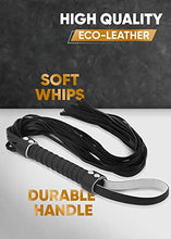 Load image into Gallery viewer, RIDIN Adult Crop 18&quot; Sex Whip 33&quot; BDSM Flogger Set Spanking Sex Whip BDSM Sex Set Crop Spanking Restraints Adult kit for Couples Sex Adult Sex Paddle Sex Set Adult Flogger
