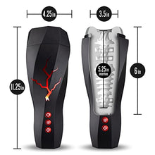 Load image into Gallery viewer, Blush M for Men Storm - Vibrating and Auto Milking Multi Function Stroker - 3 Soft Pleasure Chambers with Ribs and Nubs - Rechargeable Electric 7 Function Male Masturbator - Sex Toy for Men
