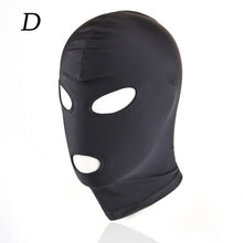 Load image into Gallery viewer, New Adult Men Women 1/2/3 Holes Spandex Balaclava Open Mouth Face Eye Head Mask Slave Game Role Play Mask,D
