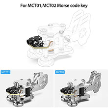 Load image into Gallery viewer, Telegram Double Paddle CW Key MCT02 Silver and Double Paddle Key Socket Replacement
