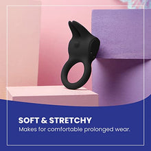 Load image into Gallery viewer, TRC Love Ring | Vibrator Cock Ring | Sex Accessories for Adults Couples | Clitoris Stimulator for Women | Sex Toys Couples | Stimulator Ring | Adult Toys | Sex Toys for Men | Male Masturbators Black
