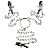 Nipple Clamps with Chain, Adjustable Nipple Clips, Breast Nipple Clamps with Metal Chain (SM-1)