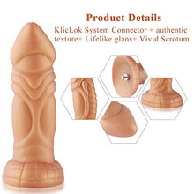 Load image into Gallery viewer, Hismith 8.25&quot; Slightly Curved Silicone Dildo with KlicLok System for Hismith Premium Sex Machine, 7&quot; Insert-able Length, Girth 6.9&quot; Diameter 2.2&quot; - Monster Series
