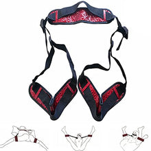 Load image into Gallery viewer, Bondage Leg Restraint Thigh Sling with Adjustable Straps Couples Toy Red Bondage Rope Kit Restraint with Cuffs and Collar20221212
