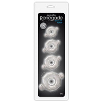 Renegade Vitality Rings (Clear) with Free Bottle of Adult Toy Cleaner