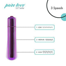 Load image into Gallery viewer, Pure Love Vibrator Bullet, Purple, 3.5 Inch
