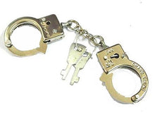 Load image into Gallery viewer, 12 Metal Chrome Thumb Cuffs with 2 Keys - Handcuffs for Fingers
