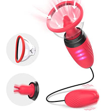 Load image into Gallery viewer, Electric Clitoral Vagina Vacuum Pussy Pump for Women, Clit Licker Sucker Toy G Spot Stimulator with 6 Suction 10 Licking Vibrating Modes, Nipple Breast Suckers Adult Sex Toys for Couples Pleasure Sex
