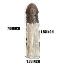 Load image into Gallery viewer, MPXOJII 3 Pcs Reusable Penis Sleeve Extender Ultra-Soft Extension Sex Toy Cock Enlarger Applicative for Men &amp; Couple
