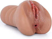 Load image into Gallery viewer, Lifelike Male Sex Toy, Real Vaginal Tight Hole, Two Channels with Suction, Portable Pocket cat Adult Sex Toy Store
