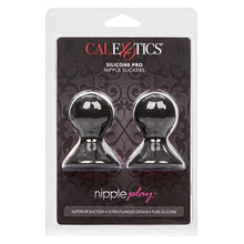 Load image into Gallery viewer, California Exotics Novelties Nipple Play Silicone Pro Nipple Suckers - Black
