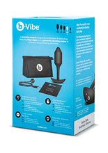 Load image into Gallery viewer, b-Vibe Vibrating Snug Plug Black Medium 500 g
