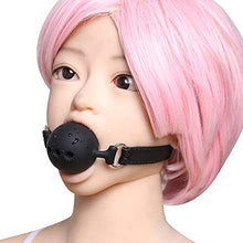 Load image into Gallery viewer, Soft Silicone Gag Ball BDSM Oral Bondage Gear Fetish Open Mouth Breathable Sex Toys for Couples Cosplay Slave Exotic Accessories (Black)
