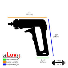 Load image into Gallery viewer, LeLuv Maxi Red Handle Buddy Penis Pump 22 inch x 2 inch Double-Ended Cylinder Bundle with 2X TPR Basic Seals
