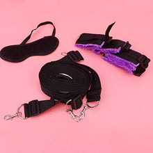 Load image into Gallery viewer, PRETYZOOM 13pcs Bed Restraint Toy SM Bondage Whip Eye Couples Play Games for Cosplay Stimulators Couple Pleasure Toy Black Purple
