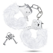 Load image into Gallery viewer, Plush Faux Rabbit Fur Hand Cuffs - Wrist Restraints - for Role Play and Bondage - Sex Toy for Couples - Sex Toy for Kinky Sex
