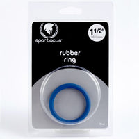 Spartacus Rubber Cock Ring - Medium Blue