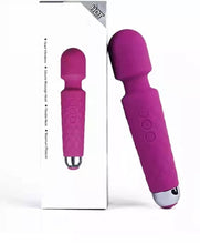 Load image into Gallery viewer, Pink 20 Patterns Mini Wand Massager USB Rechargeable Silicone AV Vibrator Pleasure Woman Stimulation Toys 2023
