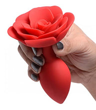 Load image into Gallery viewer, Lynx Silicone Rose Anal Plug - Large
