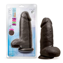 Load image into Gallery viewer, Blush Au Naturel Chub - Realistic 10 Inch Sensa Feel Dual Density Dildo - 3&quot; Thick FlexiShaft - Strap On Compatible Suction Cup for Hands Free Play - Anal, Vaginal Sex Toy for Men Women - Chocolate
