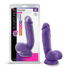 Load image into Gallery viewer, Blush Au Naturel Pound - Realistic 8.5 Inch Long Sensa Feel Dual Density Dildo - 2&quot; Thick - Flexishaft Bendable Body - Strap On Compatible Suction Cup Hands Free Play Sex Toy for Men Women - Purple
