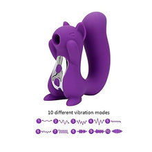 Load image into Gallery viewer, Sucking Squirrel Vibrator for Women Sucking Squirrel Vibrator Purple Squirrel Vibrator and Air Pulse Stimulator, Sucking Pressure Wave Technology, Waterproof, Rechargeable, Personal Toy Vibrator for W
