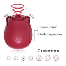 Load image into Gallery viewer, New Roses Small Toys for Woman Sex Toy Sexual Adult Toy Lick, Washable Dual Head Waterproof Sex Tongue, Rechargeable Clitorals- Stimulator 10 Modes for Woman Birthday (red)
