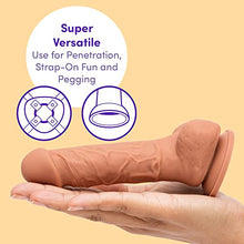 Load image into Gallery viewer, Lovehoney Lifelike Lover Luxe Realistic Dildo - 5 Inch Suction Cup Dildo - Flexible Anal Dildo - Waterproof - Flesh Tan
