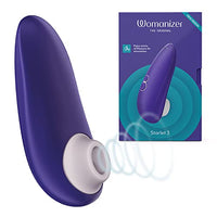 Womanizer Starlet 3 Clitoral Sucking Vibrator Clitoral Stimulator for Women Sex Toy for Her with 6 Intensity Levels Waterproof USB Rechargeable, Indigo
