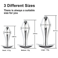 Load image into Gallery viewer, Anal Plugs Luxury Jewelry Anal Trainer Kit Metal Butt Plug Prostate Massage Sex Toy Stimulation Adult Sex Toys for Men Women(Silver)
