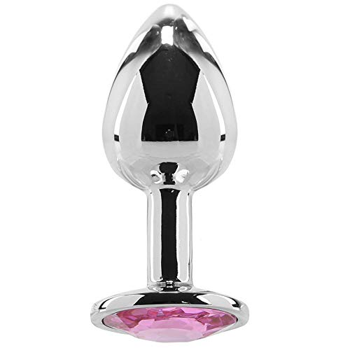 Adam & Eve Pink Gem Anal Plug Small Silver