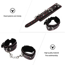 Load image into Gallery viewer, 3 pcs Play Patterned Entertainment Exercise Pattern Jewelry Bands Ankle Cuffs Tie Adult Pu Restraint Toys Leather Creative Adjustable Bangle Leg Fetish Bed Restraints
