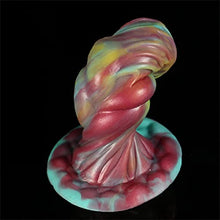 Load image into Gallery viewer, Realistic Alien Luminous Dildo, Mixed-Color Flexible Liquid Silicone Dildo with Strong Suction Cup G-Spot Toys Big Knot Thick Adult Sex Toy for Women
