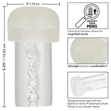 Load image into Gallery viewer, CalExotics, Optimum Series Automatic Smart Pump Replacement Sleeve Male Silicone Masturbation Sleeve  5 Inch Adult Male Masturbator Sex Toy  Clear Maintenance Free, 1 Count
