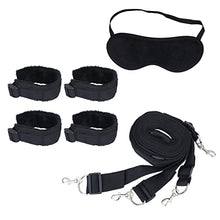 Load image into Gallery viewer, SOIMISS Adult Handcuff Bed Cuffs Leg Cuffs Bed Bondage Restraints Wrist and Ankle Restraints Soft Blindfolds for Women Lover Toy
