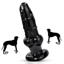 Load image into Gallery viewer, Sex Factory Realistic Dildo 8.25in Dog Penis for Men and Women Novelty Sex Toy Large Size Waterproof Adult Toy Cock Black
