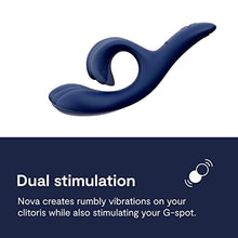 Load image into Gallery viewer, We-Vibe Nova 2 Rabbit Vibrator for Women - Vibrating Sex Toy for Clitoral and G-spot Stimulation - Flexible Vibrator with 10 Vibration Modes - App Controlled - Adult Toys for Couples - Midnight Blue
