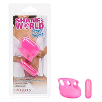 CalExotics Shanes World Finger Tingler - Vibrating Silicone Sex Toy Vibrator for Couples  Vibe Finger Tickler - Pink