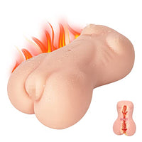 Automatic Male Masturbator Adult Toys 106? Heating Function Realistic Textured Pocket Vagina Pussy 1.9LB Weight Man Sex Toys with 7 Vibration Modes Adult Sex Toys & Games Skin Color