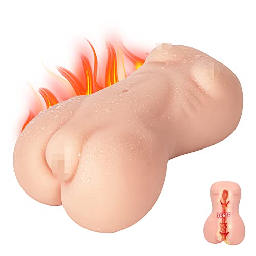 Automatic Male Masturbator Adult Toys 106? Heating Function Realistic Textured Pocket Vagina Pussy 1.9LB Weight Man Sex Toys with 7 Vibration Modes Adult Sex Toys & Games Skin Color