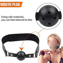 Load image into Gallery viewer, Adjustable Leather Bondage Handcuffs with Solid Ball Anal Hook Anal Large Butt Plug BDSM Sex Set Restraints Anal Hook Small Butt Plug Metal Anal Beads Butt Plug Adult Game Toys
