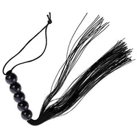 Tassel Whip Adult Whip Toy Whip Crop Six Flirting Game Toy Foreplaying Toys SM Toys for Couple Adult (Black)