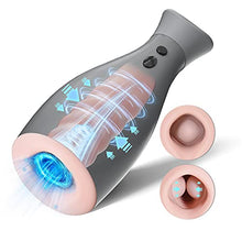 Load image into Gallery viewer, Male Masturbator Pocket Pussy - 7 Vibration Modes and Airbag Squeezing, Automatic Masturbation Vibrator with Realistic Vagina Blow Job Sex Toys for Male Hands Free Masturbators
