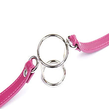 Load image into Gallery viewer, ran Metal Round Double Layer Mouth Ring Pin Buckle and Lock Open Mouth Toy (Pink)
