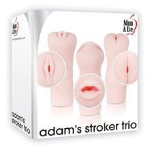 Load image into Gallery viewer, Evolved Novelties Adam and Eve Adam&#39;s Stroker Trio, Flesh
