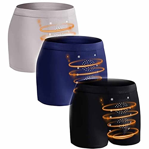 Disiboy 3PCS Long Lasting Man Tomarine Male Growth & Hardening Delay & Slimming Underwear Suitable for Obese Men 2023 New (A,3XL)